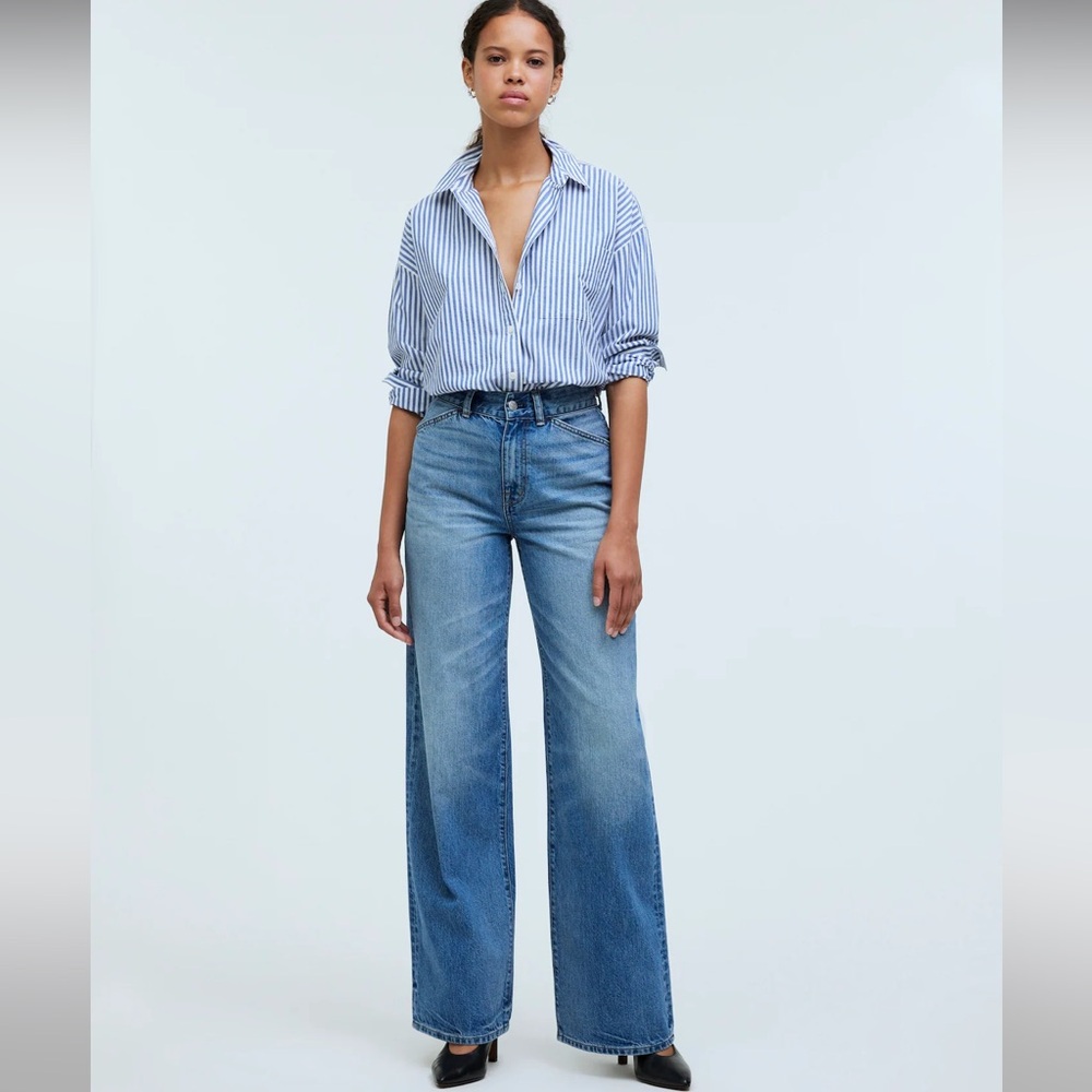 ISO Madewell Poplin Top